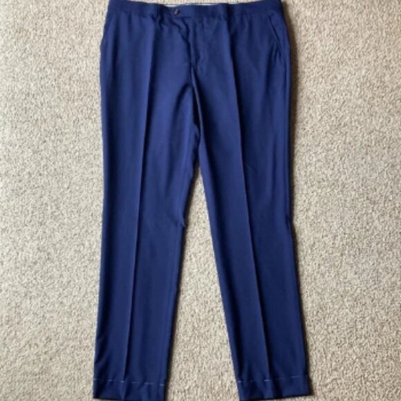 NWOT Brunello Cucinelli Men’s Navy Lightweight Wool Trousers Pants IT60 US 42-44 - Picture 2 of 16